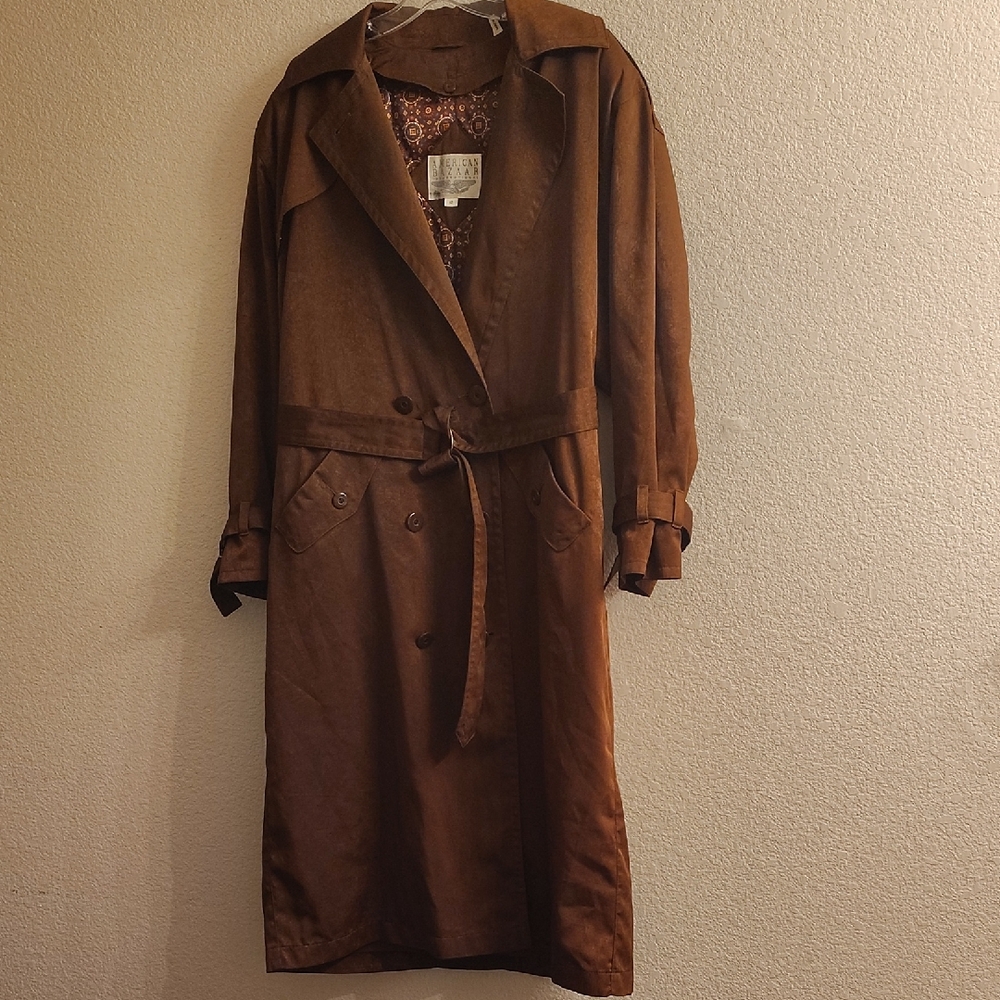 American Bazaar Brown Trench Coat HMBC